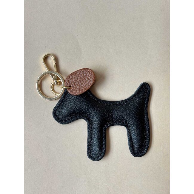 Sleutel/Tashanger - 'Hond' Zwart