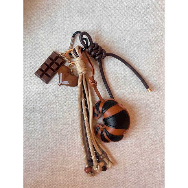 Sleutel/Tashanger - 'Croissant et Chocolat'