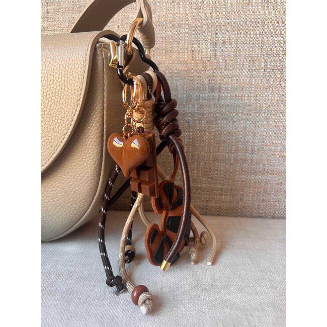 Sleutel/Tashanger - 'Croissant et Chocolat'