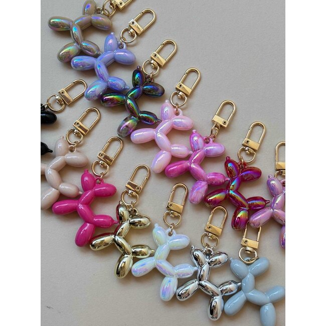 Sleutel/Tashanger - 'Balloon Dog' Beige