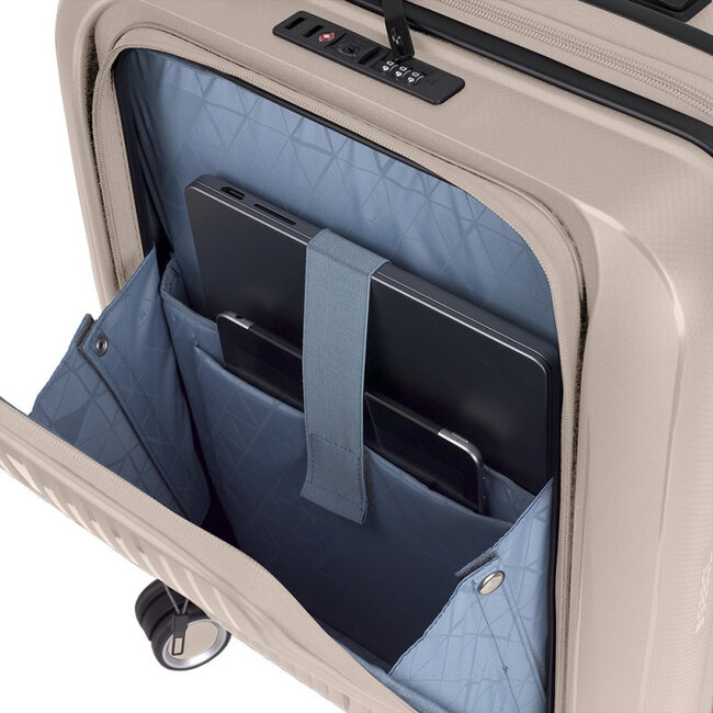 Gabol 'Brooklyn' Cabin Trolley Expandable met Laptopvak- Beige 55x40x22cm