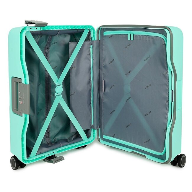 Decent 'On Tour' Cabin Trolley - Pastel Groen 55x40x20cm