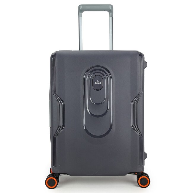 Decent 'On Tour' Cabin Trolley - Antraciet/Oranje 55x40x20cm
