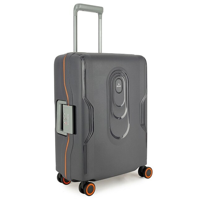 Decent 'On Tour' Cabin Trolley - Antraciet/Oranje 55x40x20cm