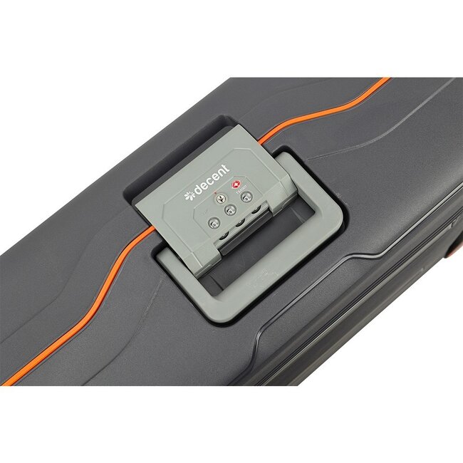 Decent 'On Tour' Cabin Trolley - Antraciet/Oranje 55x40x20cm