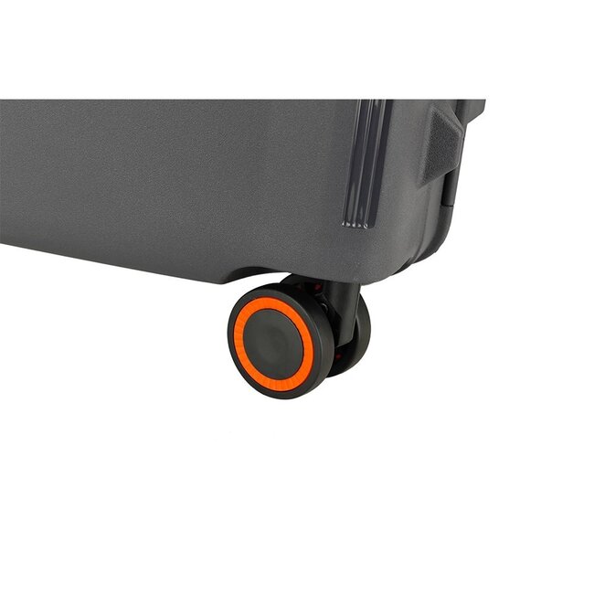 Decent 'On Tour' Cabin Trolley - Antraciet/Oranje 55x40x20cm