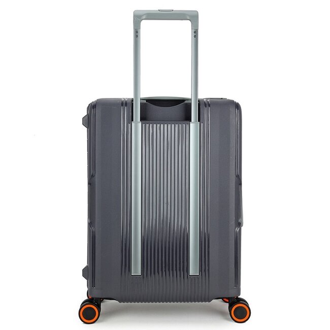 Decent 'On Tour' Cabin Trolley - Antraciet/Oranje 55x40x20cm