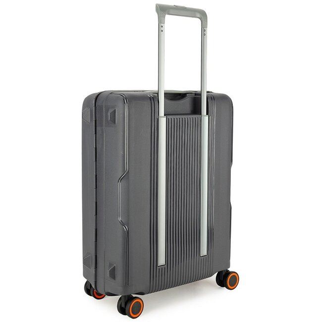 Decent 'On Tour' Cabin Trolley - Antraciet/Oranje 55x40x20cm