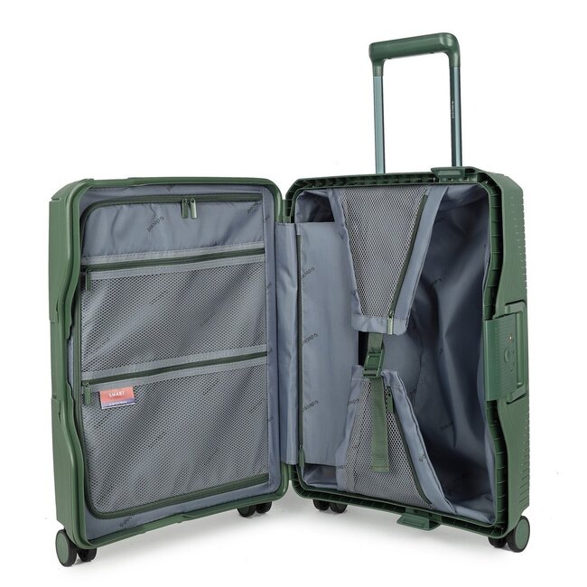 Decent 'Smart' Cabin Trolley - Olijf 55x40x20cm