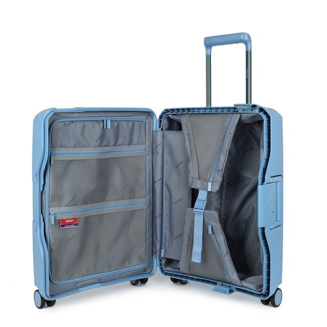 Decent 'Smart' Cabin Trolley - Lichtblauw 55x40x20cm