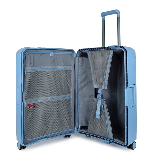 Decent 'Smart' Medium Trolley - Lichtblauw 67x46x27cm