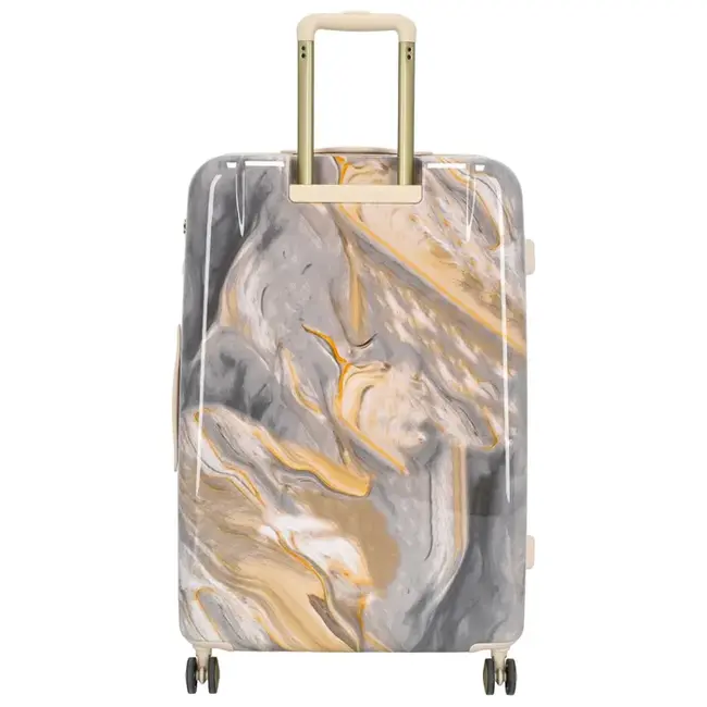 Charm London 'Travel' Large Trolley - Marmer Lichtgrijs 75x47x27cm