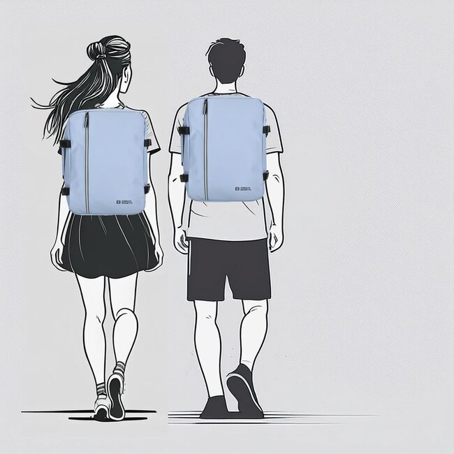 Enrico Benetti 'Bergen' Rugzak Underseater - Lichtblauw