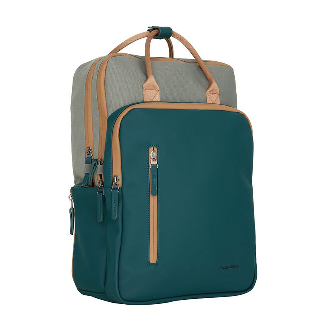 New Rebels 'Ferron' Milwaukee handel backpack - Petrol