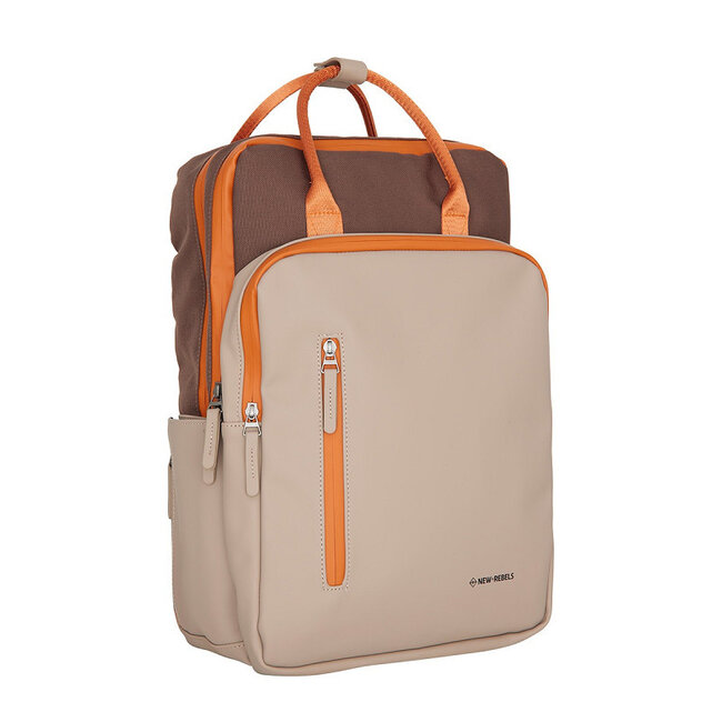 New Rebels 'Ferron' Milwaukee handel backpack - Coffee