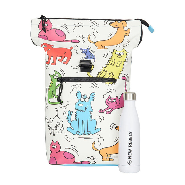 New Rebels Mart Arts Roll-Top Backpack (L) - 'Cartoon'