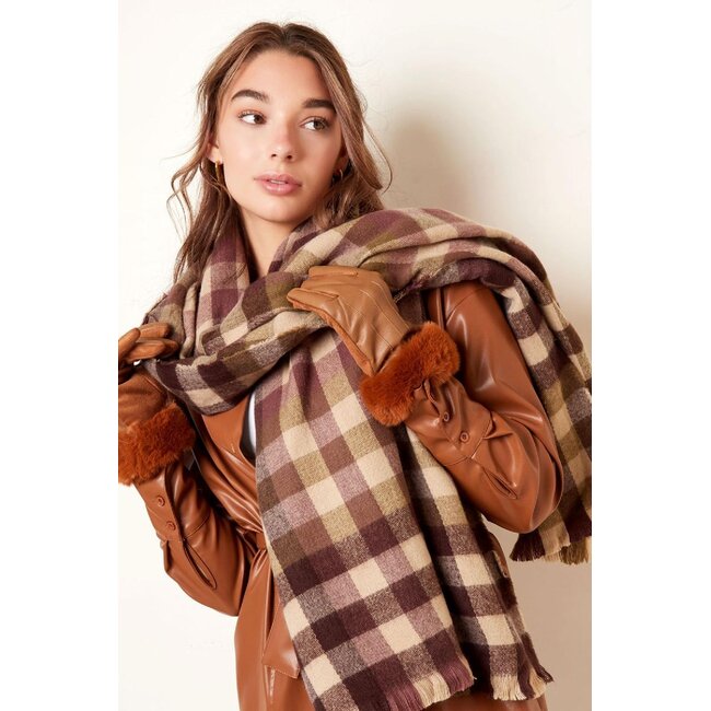 Faux Fur Handschoenen Groen