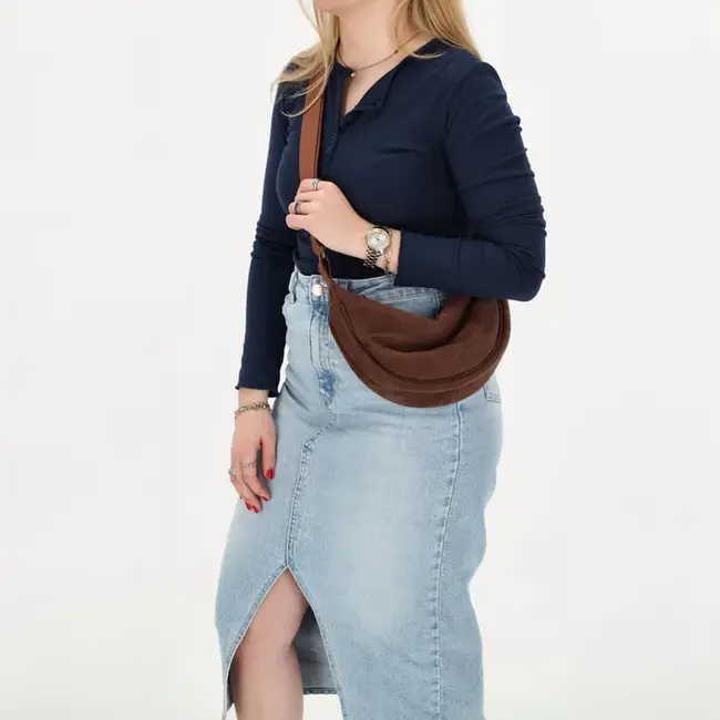 Beagles 'Neda' Crossbody - Donkerbruin