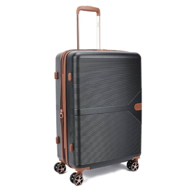 Decent 'Stella' 67x45x26/31cm Trolley  - Zwart