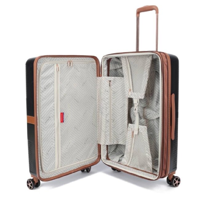 Decent 'Stella' 67x45x26/31cm Trolley  - Zwart