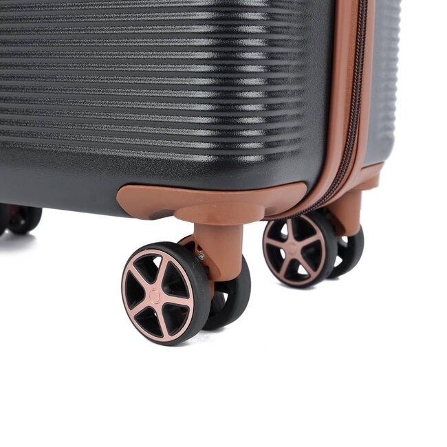 Decent 'Stella' 67x45x26/31cm Trolley  - Zwart