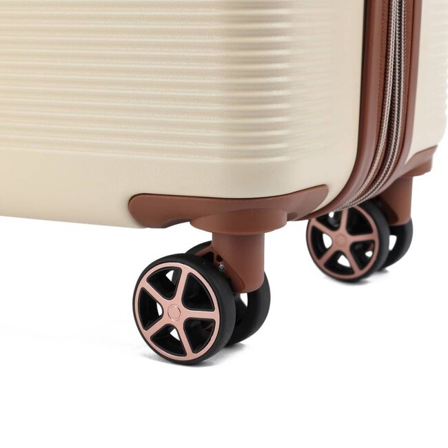 Decent 'Stella' 67x45x26/31cm Trolley  - Off white