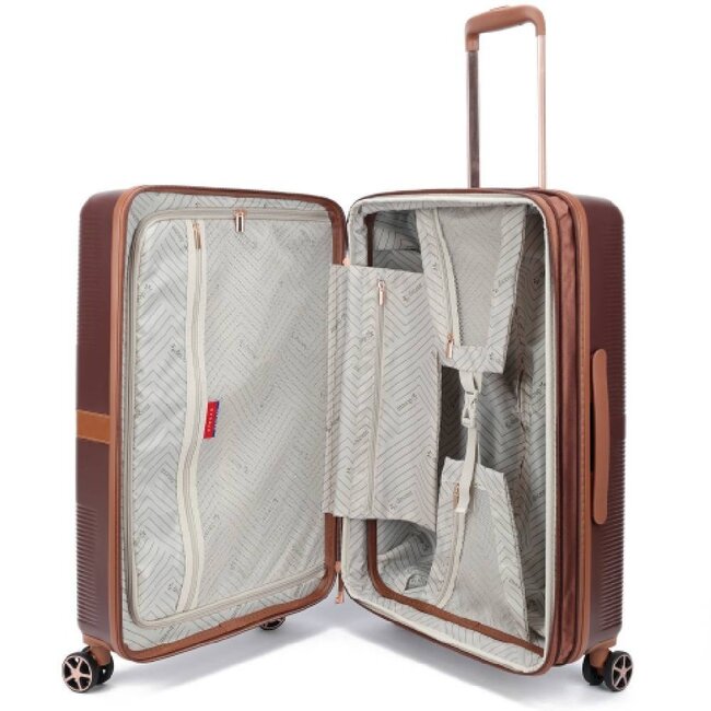 Decent 'Stella' 67x45x26/31cm Trolley  - Bruin