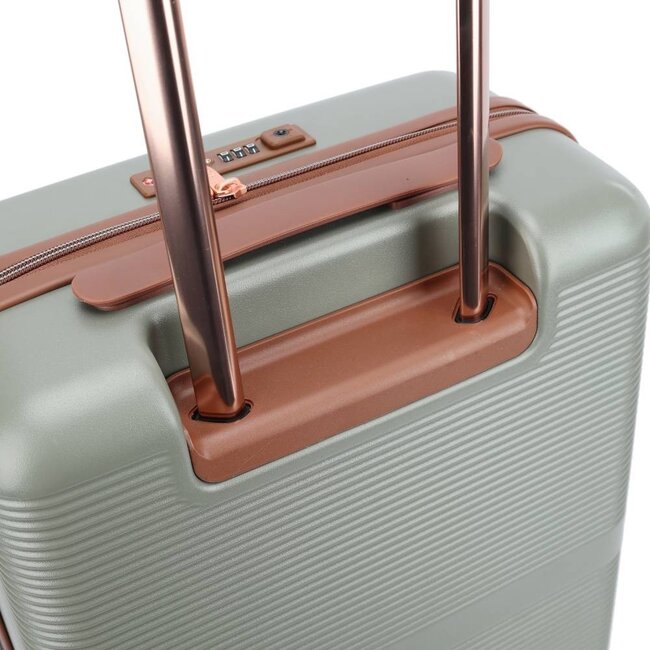 Decent 'Stella' 55x35x20cm Handbagage Trolley  - Groen