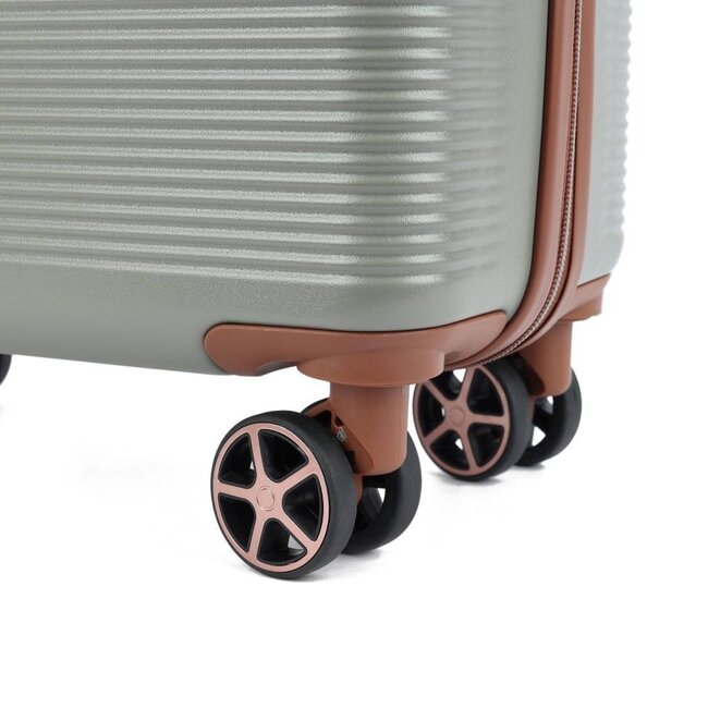 Decent 'Stella' 55x35x20cm Handbagage Trolley  - Groen