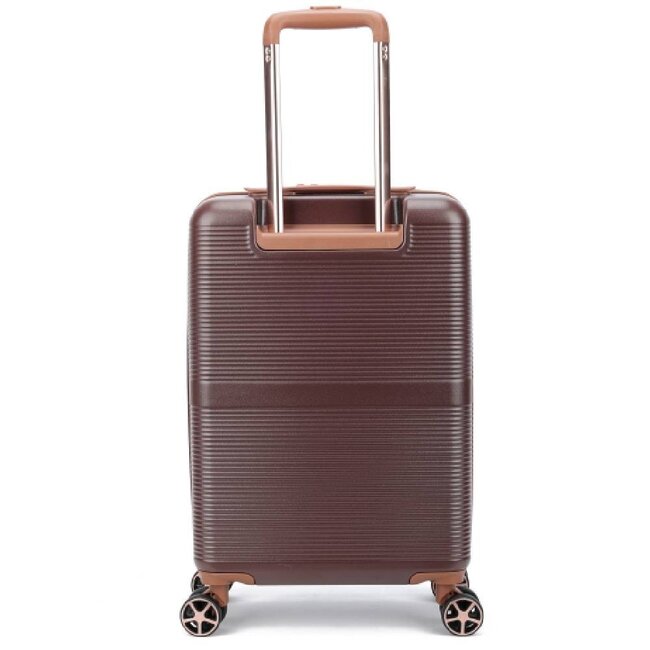 Decent 'Stella' 55x35x20cm Handbagage Trolley  - Bruin