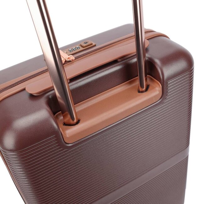 Decent 'Stella' 55x35x20cm Handbagage Trolley  - Bruin