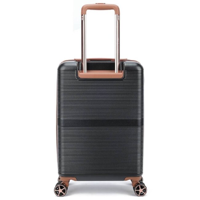 Decent 'Stella' 55x35x20cm Handbagage Trolley  - Zwart