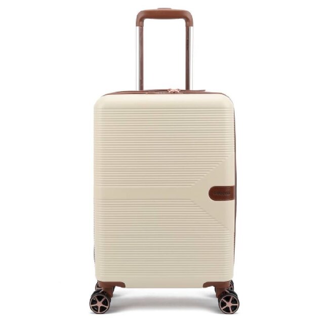 Decent 'Stella' 55x35x20cm Handbagage Trolley  - Off white