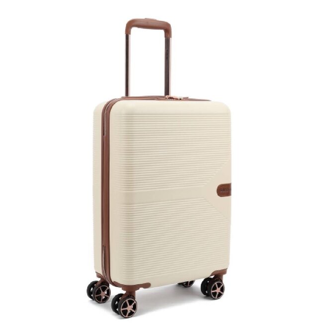 Decent 'Stella' 55x35x20cm Handbagage Trolley  - Off white