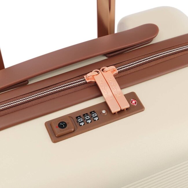 Decent 'Stella' 55x35x20cm Handbagage Trolley  - Off white