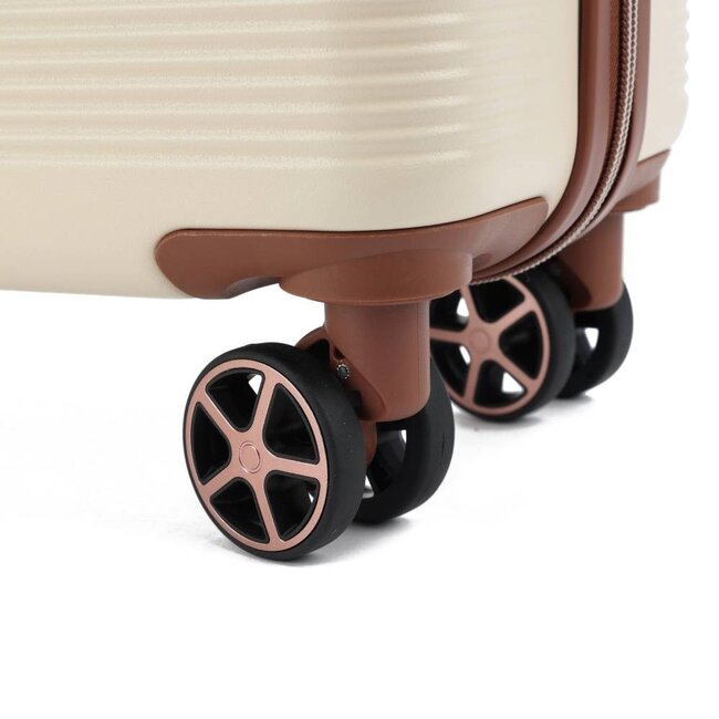 Decent 'Stella' 55x35x20cm Handbagage Trolley  - Off white