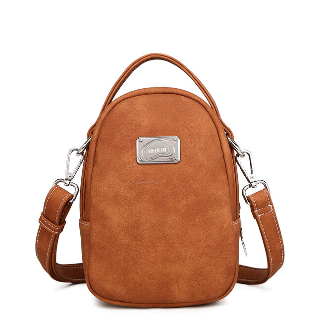 Hi-di-Hi 'Ditty' crossbody bag  L.Green/Aqua/Cognac - DIT03