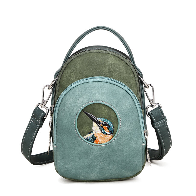 Hi-di-Hi 'Ditty' crossbody bag  Aqua/D.Green/D.Blue - DIT02