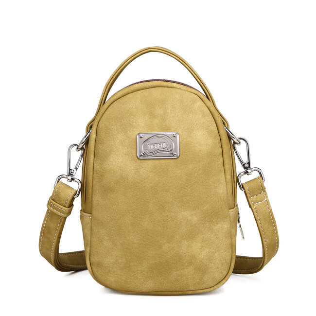 Hi-di-Hi 'Ditty' crossbody bag  D.Brown/Lilac/Yellow - DIT01