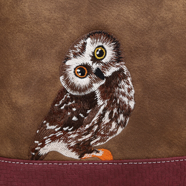 Hi-di-Hi 'Appetizer' crossbody bag  D.Brown/Purple - APP26