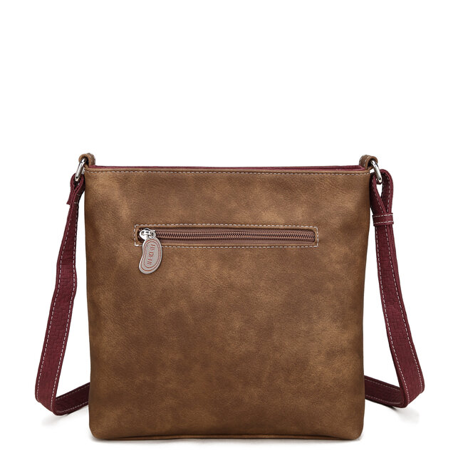 Hi-di-Hi 'Appetizer' crossbody bag  D.Brown/Purple - APP26