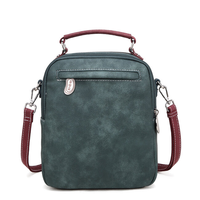 Hi-di-Hi 'Traveller' hand/shoulder bag D.Blue/Aqua - TRV14