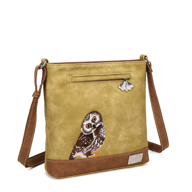 Hi-di-Hi 'Appetizer' crossbody bag  Yellow/Cognac - APP23