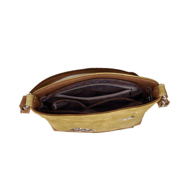 Hi-di-Hi 'Appetizer' crossbody bag  Yellow/Cognac - APP23