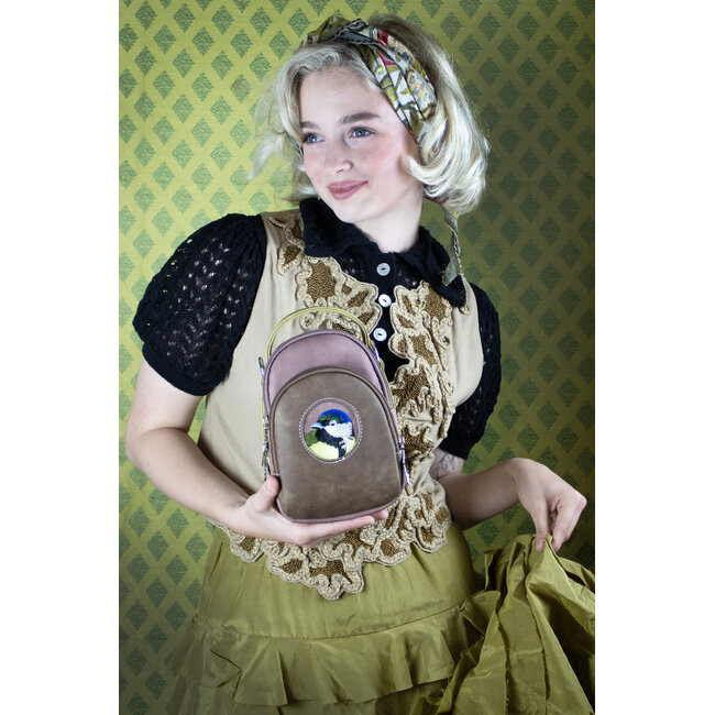 Hi-di-Hi 'Ditty' crossbody bag D.Blue/Purple/D.Grey - DIT04