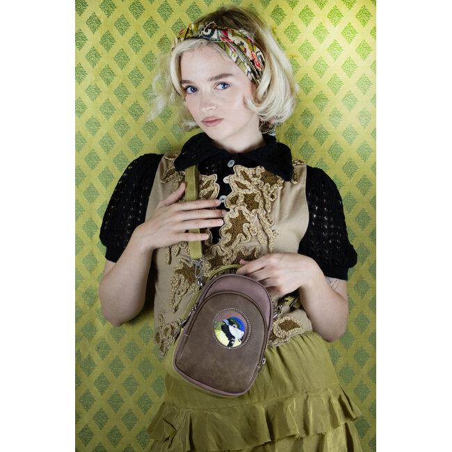 Hi-di-Hi 'Ditty' crossbody bag D.Blue/Purple/D.Grey - DIT04