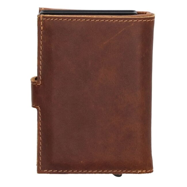 Hide & Stitches Hide & Stitches Japura Safetywallet - Cognac