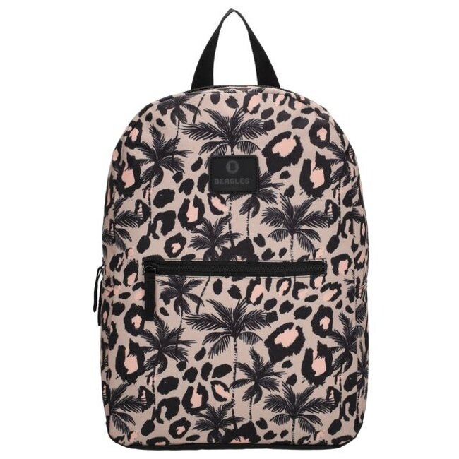 Beagles 'Luipaard' Rugzak Roze -13 inch tabletvak