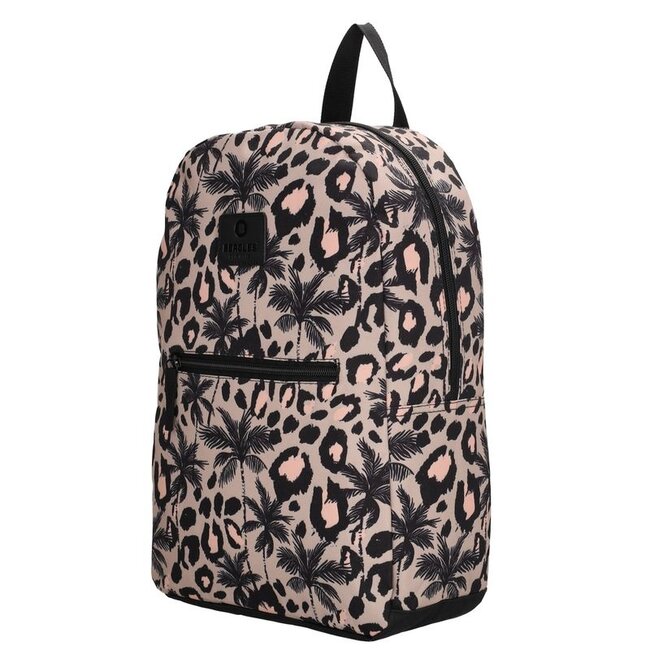 Beagles 'Luipaard' Rugzak Roze -13 inch tabletvak