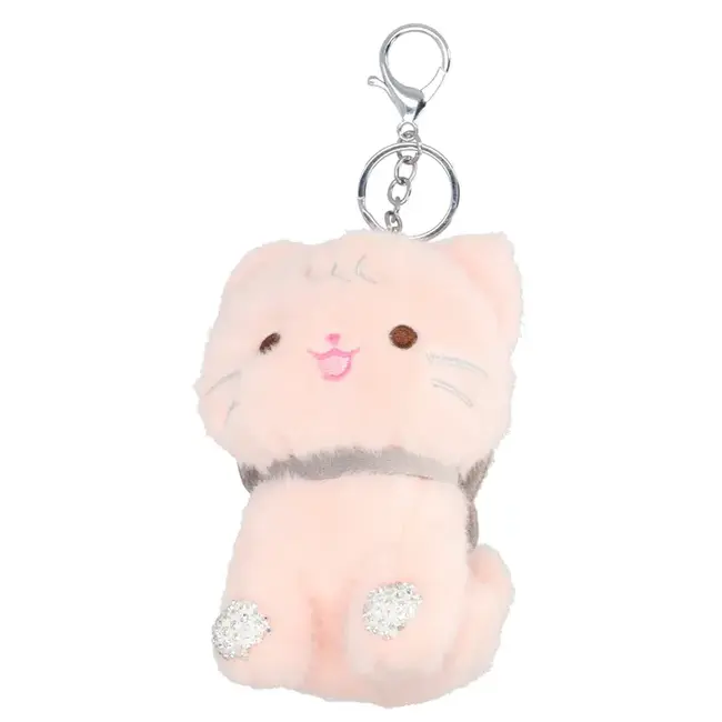 Sleutel/Tashanger - 'Prrrr'  Roze